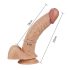 Lovetoy Real Extreme - G-piste dildo - 21cm (luonnollinen)