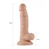 Real Extreme - imukupilla varustettu, kiveksellinen G-piste-dildo - 19 cm (nude)