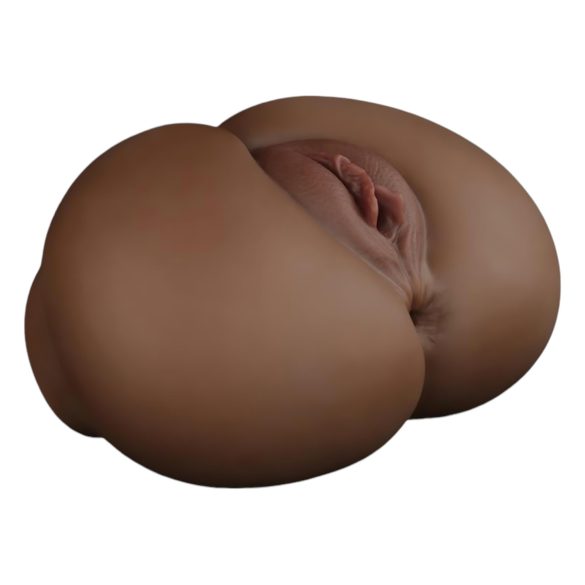 Lovetoy Streetgirl's 12 - keinotekoinen vagina torso ja stringit (tumma)