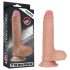 Lovetoy Nature - Aidon tuntuinen tuplakerrosdildo 18 cm (nude)