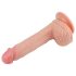 Lovetoy Nature Cock - realistinen dildo imukupilla - 21 cm - beige