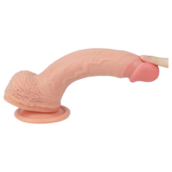 Lovetoy Nature Cock - realistinen dildo imukupilla - 21 cm - beige