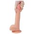 Lovetoy Nature Cock - realistinen dildo imukupilla - 21 cm - beige
