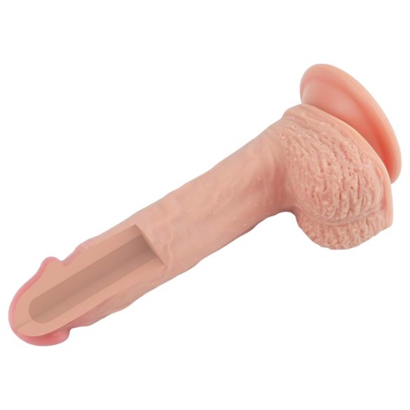 Lovetoy Nature Cock - realistinen dildo imukupilla - 21 cm - beige