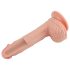 Lovetoy Luonnollinen Dildo 21cm - imukuppi, realistinen nautinnot