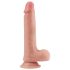 Luonnollinen Kaksikerroksinen Dildo 20cm - Ihonvärinen