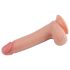 Luonnollinen Kaksikerroksinen Dildo 20cm - Ihonvärinen