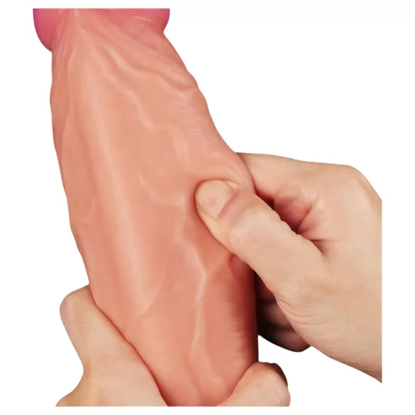 Lovetoy Nature Cock - realistinen kaksikerroksinen dildo - 25 cm - natural