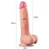 Lovetoy Nature Cock - realistinen kaksikerroksinen dildo - 25 cm - natural