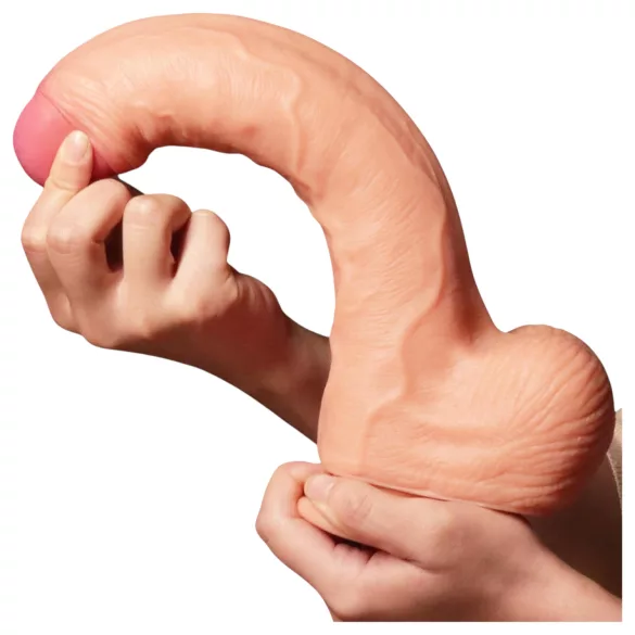 Lovetoy Nature Cock - realistinen kaksikerrosdildo - 28 cm - iho