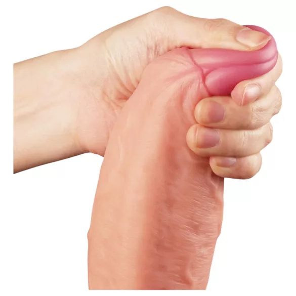Lovetoy Nature Cock - realistinen kaksikerrosdildo - 28 cm - iho