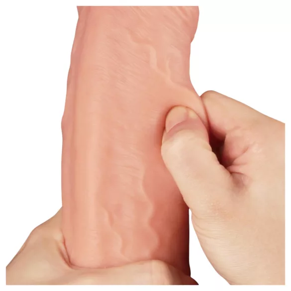 Lovetoy Nature Cock - realistinen kaksikerrosdildo - 28 cm - iho