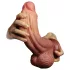 Lovetoy - realistinen tuplakerros dildo - 26 cm - ihonvärinen