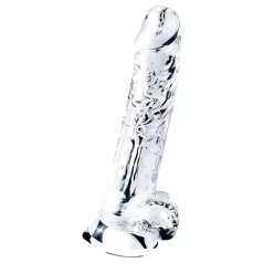   Lovetoy Flawless Clear - imukupillinen dildo - 19 cm (läpinäkyvä)