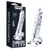 Lovetoy Flawless Clear - imukupillinen dildo - 19 cm (läpinäkyvä)