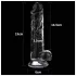 Lovetoy Flawless Clear - imukupillinen dildo - 19 cm (läpinäkyvä)