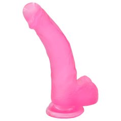 Lovetoy - dildolla imukuppi - 20 cm - pinkki