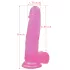 Lovetoy - dildolla imukuppi - 20 cm - pinkki