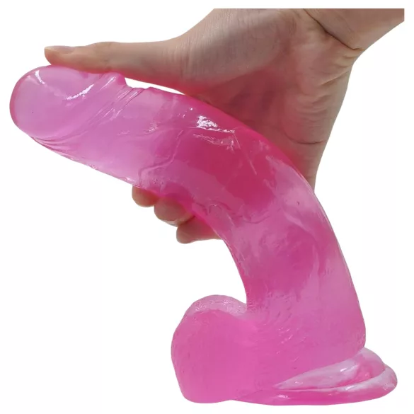 Lovetoy - dildolla imukuppi - 20 cm - pinkki