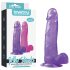 Lovetoy - dildo imukupilla - 20 cm - violetti