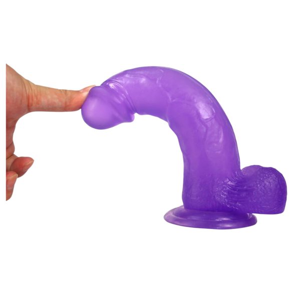 Lovetoy - dildo imukupilla - 20 cm - violetti