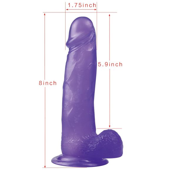 Lovetoy - dildo imukupilla - 20 cm - violetti
