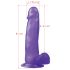 Lovetoy - dildo imukupilla - 20 cm - violetti