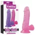 Lovetoy - dildo imukupilla - jelly, 15 cm, pinkki