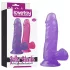 Lovetoy - dildo taputtimella - 15 cm - violetti