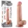 Lovetoy Sliding-Skin - realistinen kaksikerroksinen dildo - 21 cm - iho
