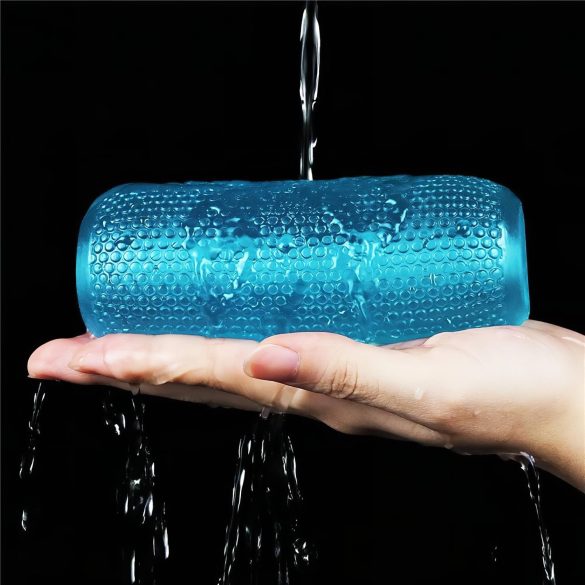 Lovetoy Training Master - kaksipuolinen uritettu mastubaattori - sininen