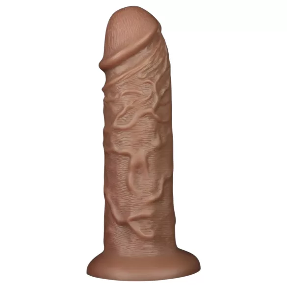 Lovetoy Chubby - realistinen dildo imukupilla - 25 cm - luonnollinen