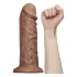 Lovetoy Chubby - realistinen dildo imukupilla - 25 cm - luonnollinen