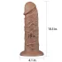 Lovetoy Chubby - realistinen dildo imukupilla - 25 cm - luonnollinen