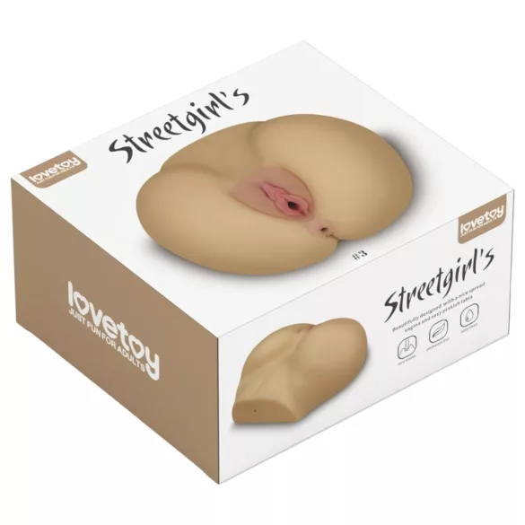 Lovetoy Streetgirl's - tekopillu ja tekoperse torso - luonnollinen
