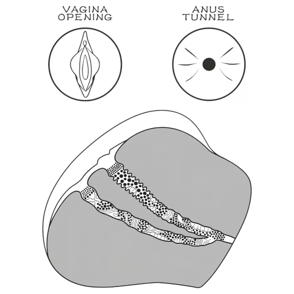 Lovetoy Streetgirl's 4 - tekopillu ja -perse torso (ihonvärinen)