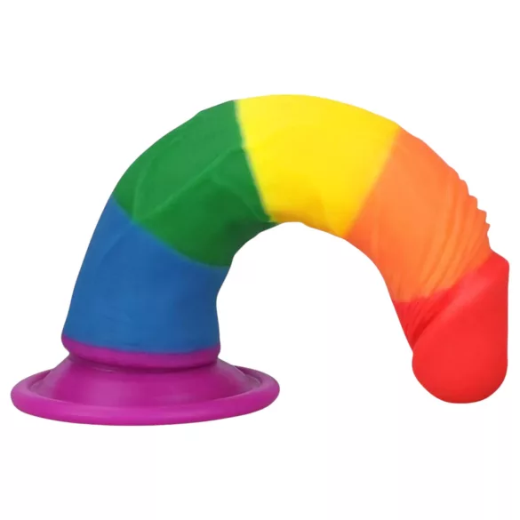 Lovetoy Prider - realistinen dildo - 19 cm - sateenkaari