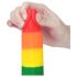 Lovetoy Prider - realistinen pallillinen dildo - 20cm - sateenkaari