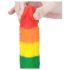 Prider-aidon - elämää muistuttava silikoni dildo - 19 cm (sateenkaari)
