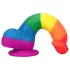 Lovetoy Prider - realistinen silikonidildo - 19 cm - sateenkaari
