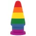 Lovetoy Prider - anustappi - 15 cm - sateenkaari