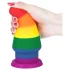 Lovetoy Prider - anustappi - 15 cm - sateenkaari