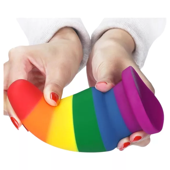Lovetoy Prider - anustappi - 15 cm - sateenkaari