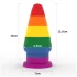 Lovetoy Prider - anustappi - 15 cm - sateenkaari