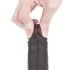 Lovetoy Sliding-Skin - kaksikerroksinen dildo - 18 cm - ruskea