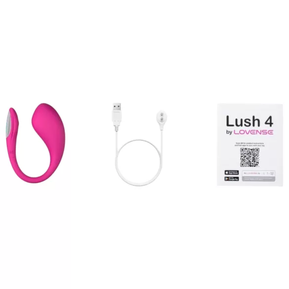 LOVENSE Lush 4 - älykäs vibrokuula (pinkki)