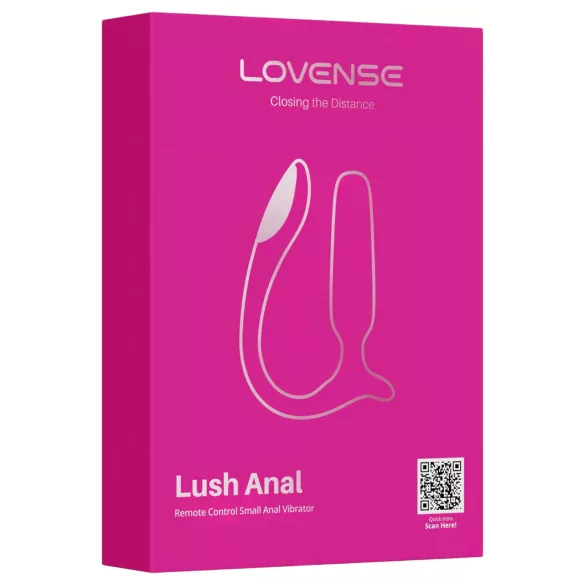 Lovense Lush Anal - Sovelluksella ohjattava anaalivibraattori, LED-valoilla - pinkki