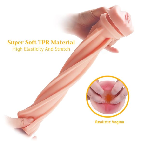 Tracy's Dog - masturbointikuppi - realistinen vagina - musta/nude