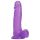 Tracy's Dog - dildo tapadukupilla ja kiveksillä - jelly lila 20 cm