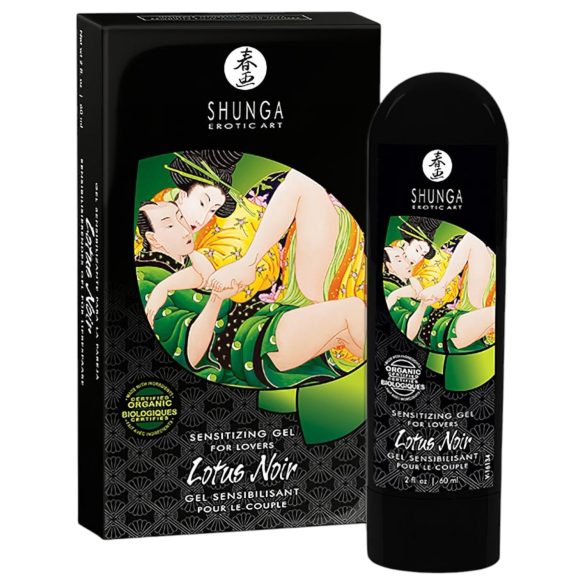 Shunga Lotus Noir - unisex stimuloiva geeli (60 ml)